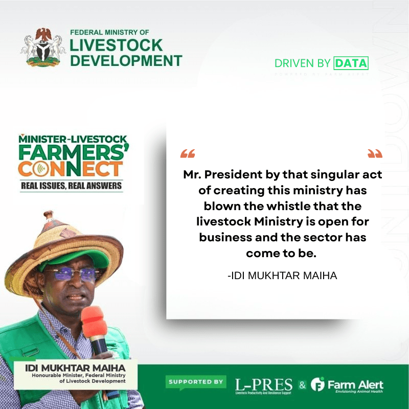 “𝗡𝗶𝗴𝗲𝗿𝗶𝗮’𝘀 𝗟𝗶𝘃𝗲𝘀𝘁𝗼𝗰𝗸 𝗦𝗲𝗰𝘁𝗼𝗿 𝗜𝘀 𝗢𝗽𝗲𝗻 𝗳𝗼𝗿 𝗕𝘂𝘀𝗶𝗻𝗲𝘀𝘀” -Minister Idi Mukhtar Maiha